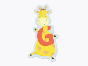 Klistermærker fra Bogstavzoo | G for giraf