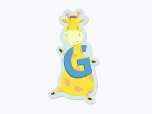 Klistermærker fra Bogstavzoo | G for giraf