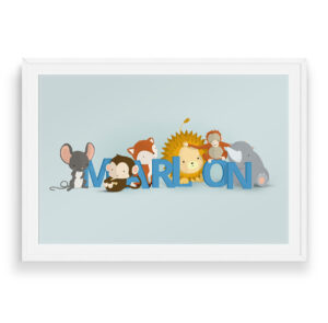 Marlon navneplakat fra Bogstavzoo